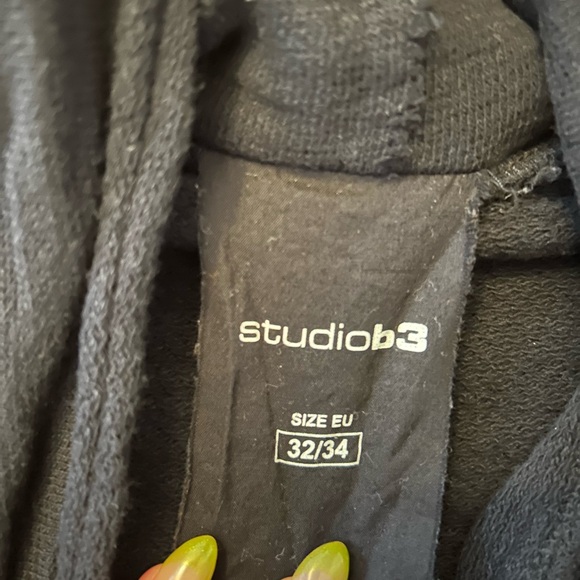 Studio B3 Black Cowel Neck Sweater Top — Size EU 32/34 - Picture 2 of 3